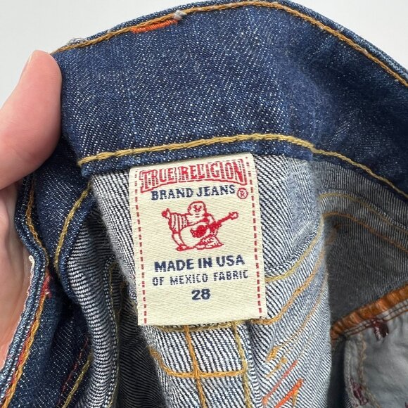 Vintage True Religion Y2K Dark Wash Flare Jeans Made in USA Women's 28 - Picture 8 of 8